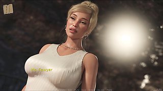 The Grey Desire 13 - erotic visual novel with a hot blonde and big curves