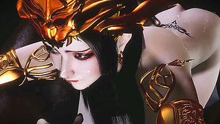 3D Big Boobs Cosplay Super Model Have Gangbang Sex