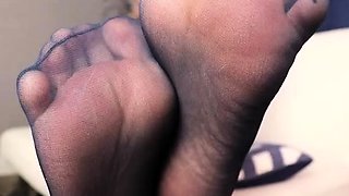 Whitney Morgan - Shhh Whitney Self Gagged POV Pantyhose