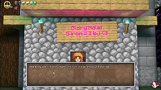 Hornycraft blowjob through glory hole at night