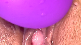 First Attempts at Fisting My Slippery Holes Under a Skirt Without Panties