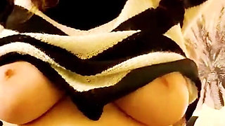 I Rubbed and Played with My Tits in My 60F Lesbian Stepmoms Sweaters Then Emailing the Video to Her Wanting to Fuck Her