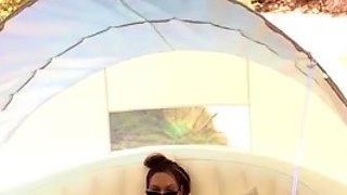 Mia Isabella Outdoor Masturbation At The Pool