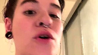 Small titted brunette amateur anal nailed at home