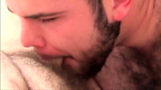 Fat Bear Stroking His Big Cock