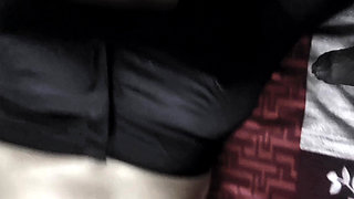 Big Breasted Desi Aunty in Black Blouse Pussy Fingered & Sucking Cock