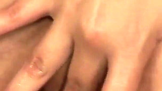 My girlfriend a slutty MILF with shaved pussy fucking with sex toys in her pussy and fingering herself