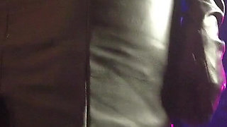 Goddess Eva Latex Fetish Dominatrix BDSM Leather Gloves Heels Hot Pink Teacher Mistress