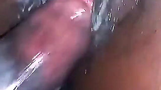 Teen College Girl Using Vibrator on Her Wet Juice Dripping Pussy While Fucking Her