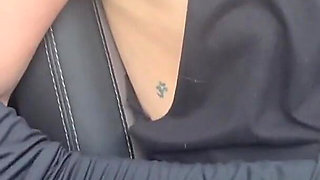 Petite Student Gives Handjob in the Car and Makes Him Cum