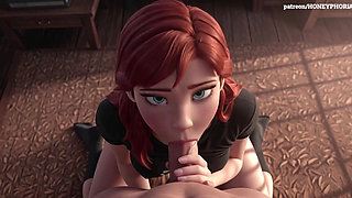 Anna is going to introduce us to her favorite "toy" Frozen 3D porn animation