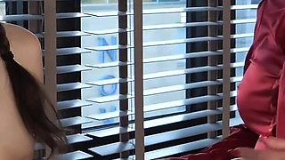 Whipped Without Mercy in the Bay Window Slave Mila Dripping Wet for Miss Anna Elite