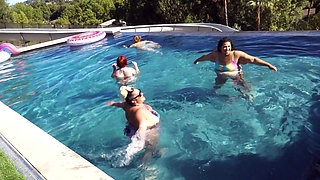 Jeff's Models Pool Party Orgy