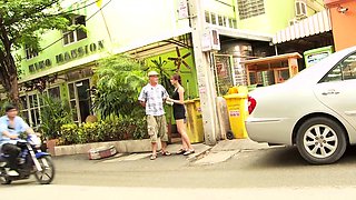 Thai teen picked up for rough threesome