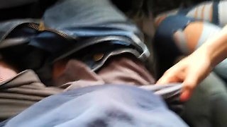 Big-Ass Latina Stepdaughter Fucked in the Car