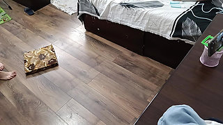 Sexy Wife Workout at Home Naked