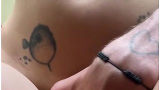 Slut rides a stranger’s cock while flashing from a window