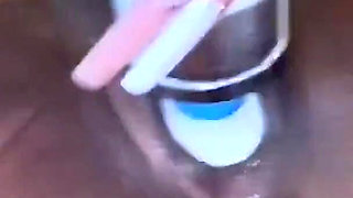 Squeezing My Big Tits Pounding My Pussy with Magic Wand Squirting Orgasms