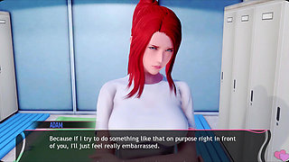 Murmur 7 Liz's Sloppy Locker Room Handjob on Adam - Milking His Cock for Explosive Cum Release (vn Gameplay)