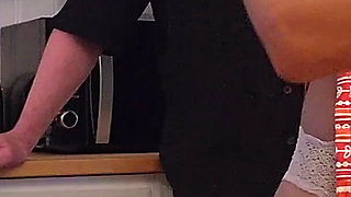 Hot Wife Gets Fucked From Behind While Cooking