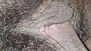 The village woman is showing her large pussy