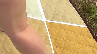 Bikini Stuffing in Anal Hole Facial and Golden Shower