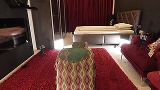 Halloween Threesome Handjob: CFNM with Two Hot Sluts in Costumes Ignoring Me