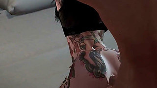 Uncle's Dirty Trade with Street Tattoo Girl (2)