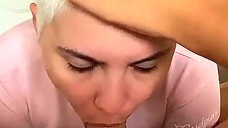 Instead of an Order, the Courier Delivered a Juicy Portion of Cum to the Hot Blonde Client