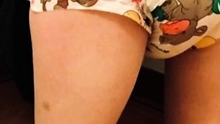 Erotic solo masturbation with teen brunette