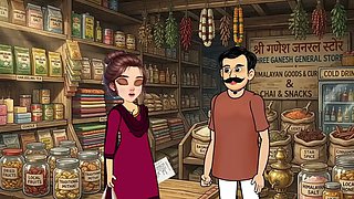 Cartoon video of Swati and shopkeeper Ramu's funny sex. fucking.