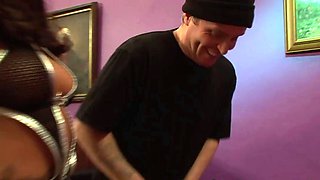 Horny XXX Servant wows man with 3some, pussy licking, and