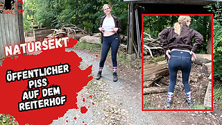 A Piss in the Middle of the Riding Stable.