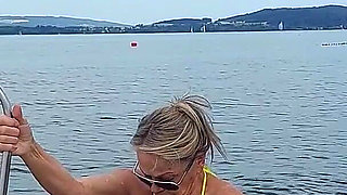 Granny Goes Swimming in a Sexy Swimsuit!