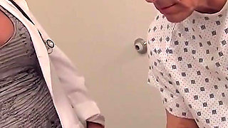 Hot blonde Heidi sucks huge cock from gloryhole while masturbating her wet pussy