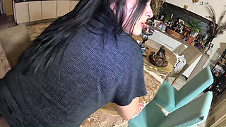 Smoking, Masturbation & Triple Facial on My Pantyhose & Shirt - Hardcore Fetish Play