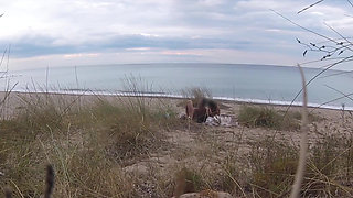 French Teacher Slut Blowjob Amateur on Nude Beach Front Stranger with Cumshot - Misscreamy