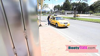 Huge Ass latin ts spreads asshole for big dick love