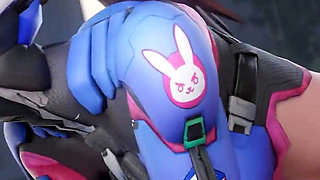 Hot D.va BBC Deepthroat Service & Tight Pussy Fuck in Condom - 3D Overwatch Animation