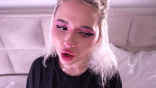 Step-brother Helps His Blonde Step-sister with Big Ass After Her Boyfriend Dumped Her During Ovulation
