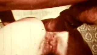 Sepia-toned Anal Orgy Shows Retro Brunette Taking All Holes