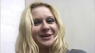 Blonde Slut Craves Gloryhole Cumshot Pounding