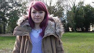 Redheaded cutie is ready to show us what she's got