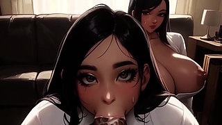 Korean Stepdaughter & Stepmom Share Black Stepdad's BBC