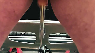 BBW in Latex Pounded by Fucking Machine