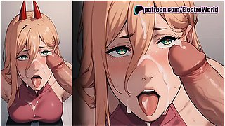 Power From Chainsaw Man Felt A Big Dick In Her Tight Ass