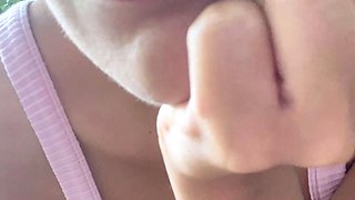 Great Big Boobs On Masturbating Redhead