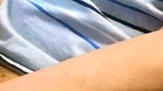 puts lotion in a condom