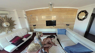 L. Bredly's Double Vaginal Craving Fulfilled in VR Gangbang!