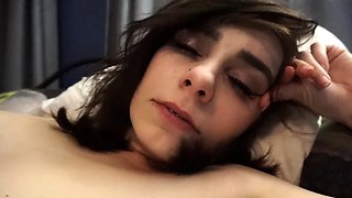 Beautiful brunette with big boobs jerk off instrucions